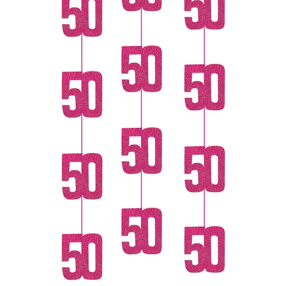 Hengende dekorasjoner 50 rosa