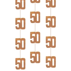 Hengende dekorasjoner 50 rosegull