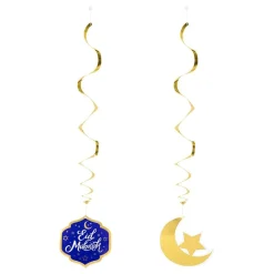 Hengende Swirls Eid Mubarak
