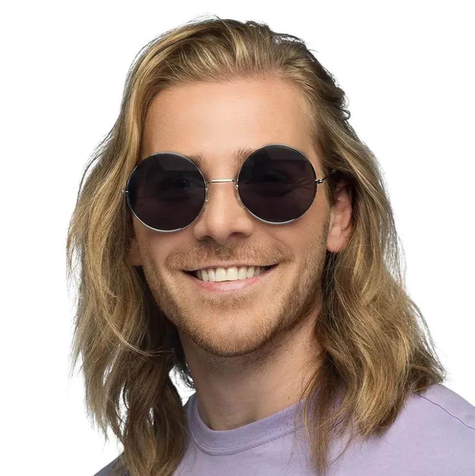 Hippiebriller Store Grå