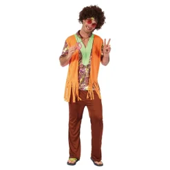 Hippie med Vest Drakt