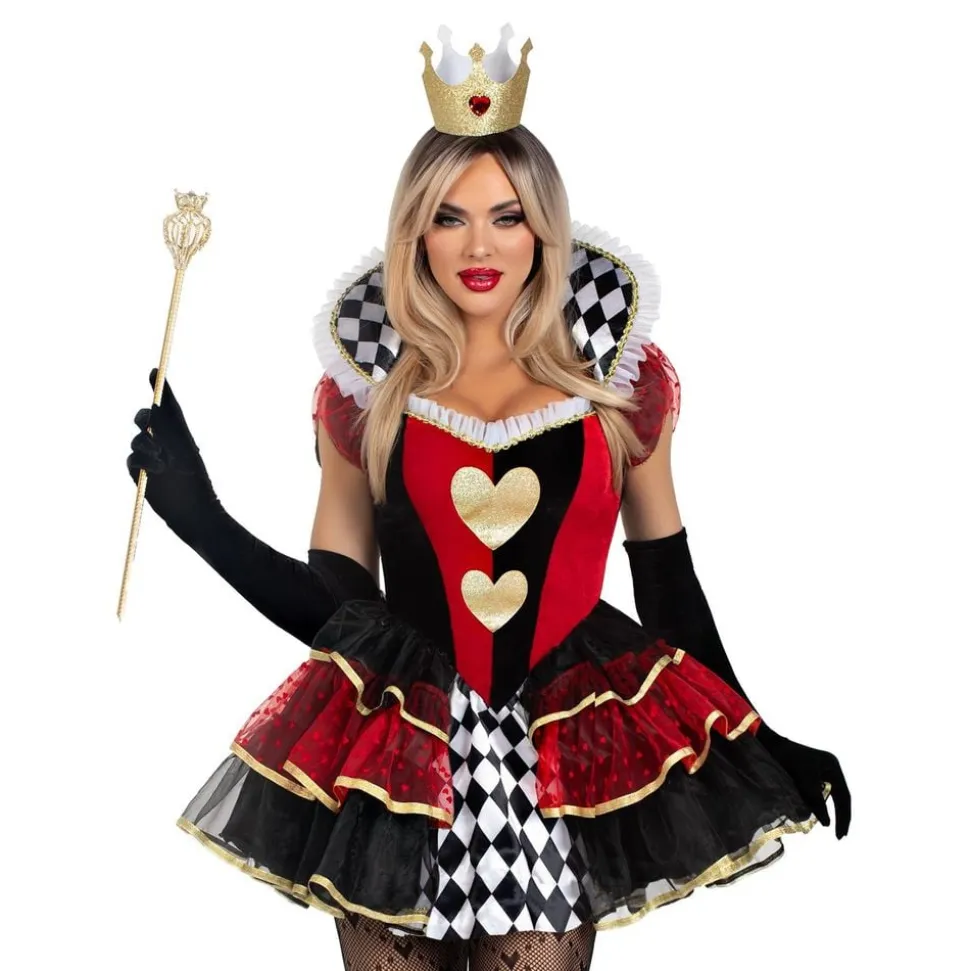 Hjerter Dame Deluxe Kostyme