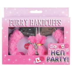 Håndjern Med Fluff Rosa