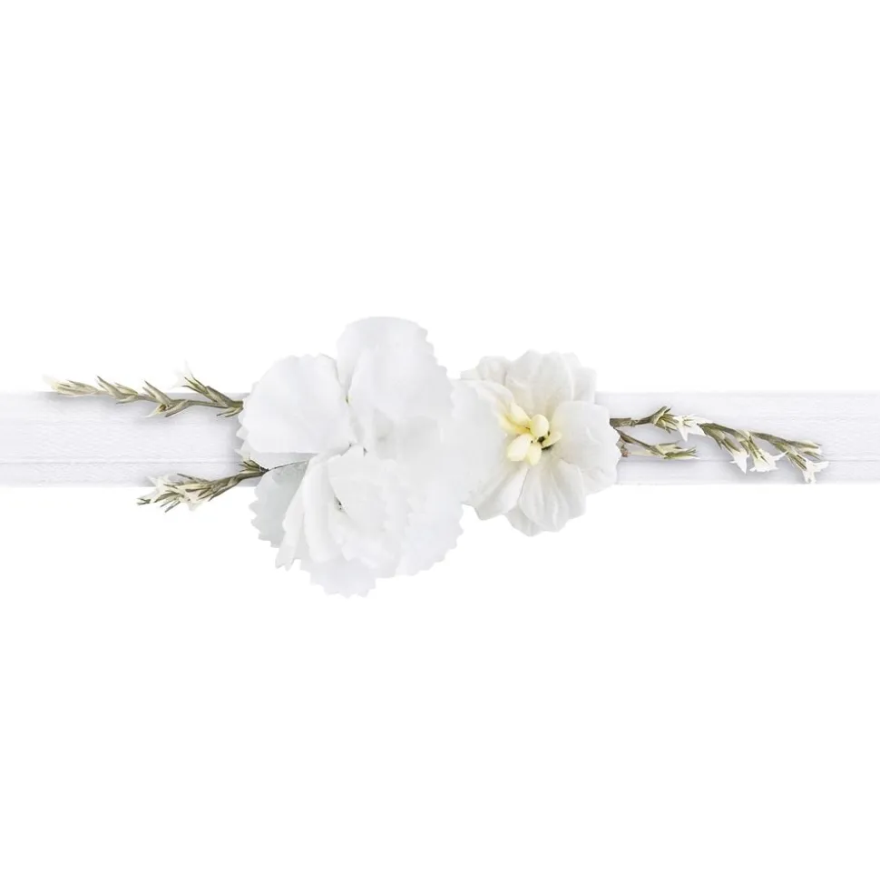Håndleddskorsasje Hvite Blomster