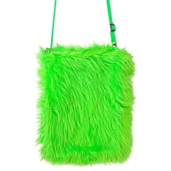 Håndveske Fluffy Neon Grønn