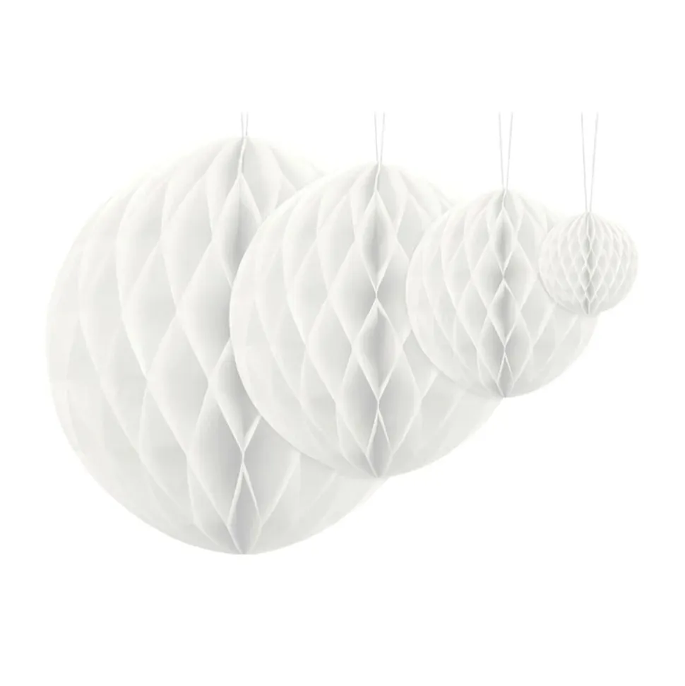 Honeycombs hvit hengende dekorasjon