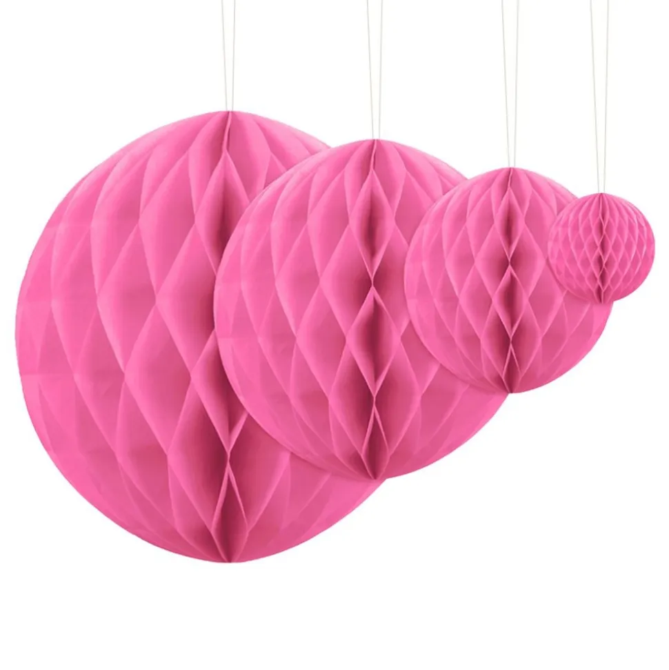 Honeycombs rosa hengende dekorasjon