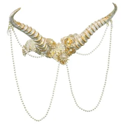 Horn med strass gull