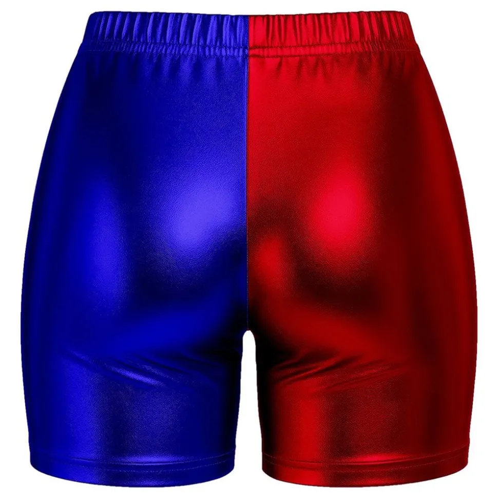 Hotpants Rød/Blå Metallic
