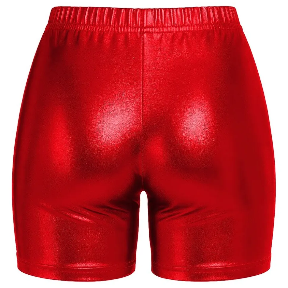 Hotpants Rød Metallic