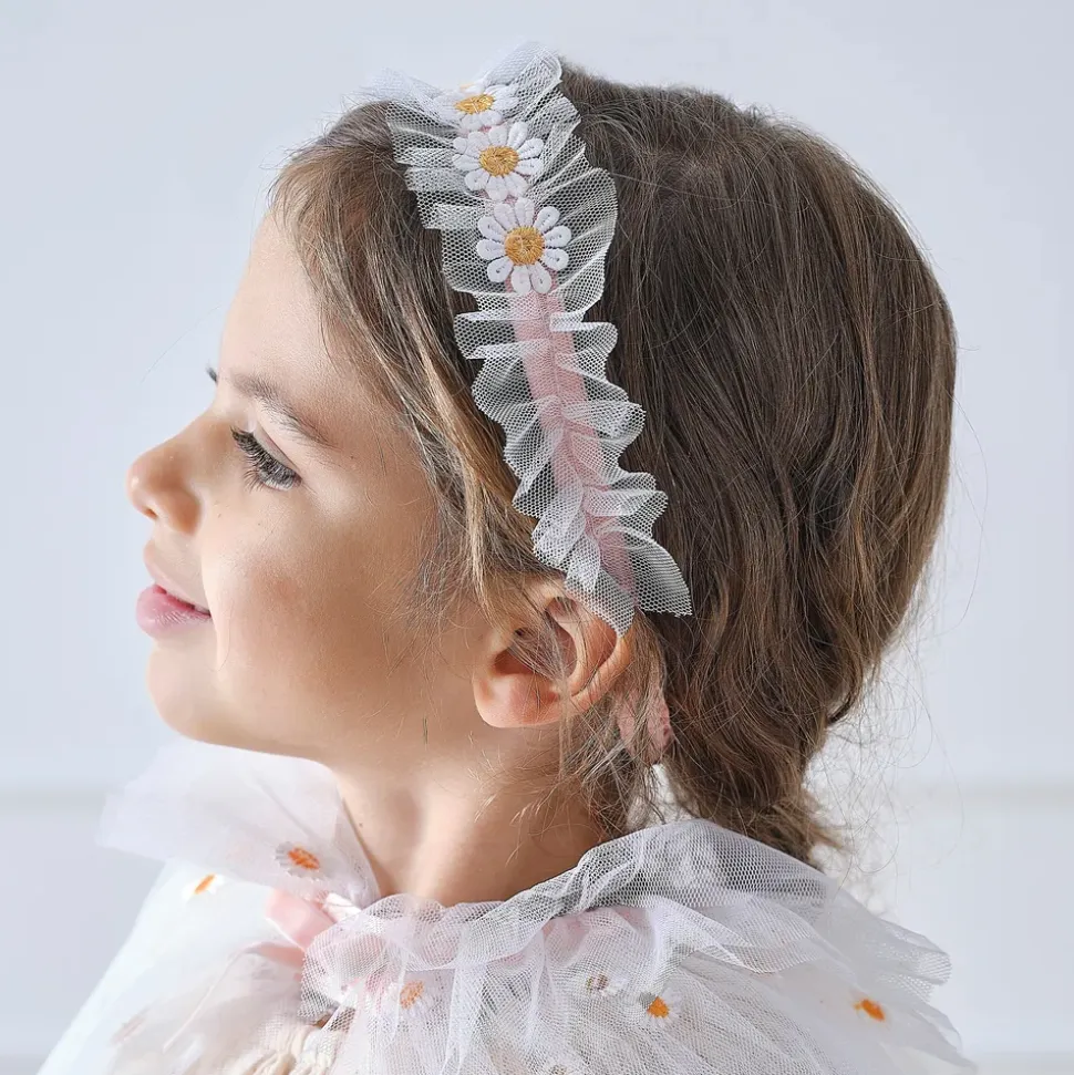 Hårbånd Blomster med Tyll for Barn