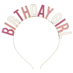 Hårbøyle Birthday Girl i Metall