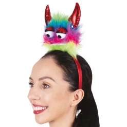 Hårbøyle Fluffy Monster med Horn