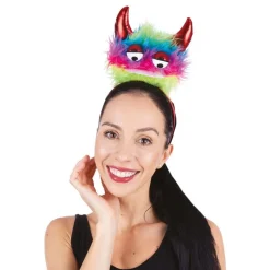 Hårbøyle Fluffy Monster med Horn