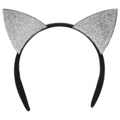 Hårbøyle Katteører & Choker Strass