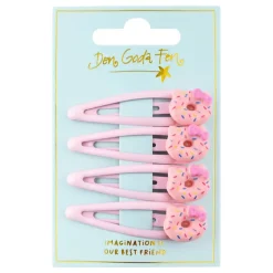 Hårspenner Donut Rosa
