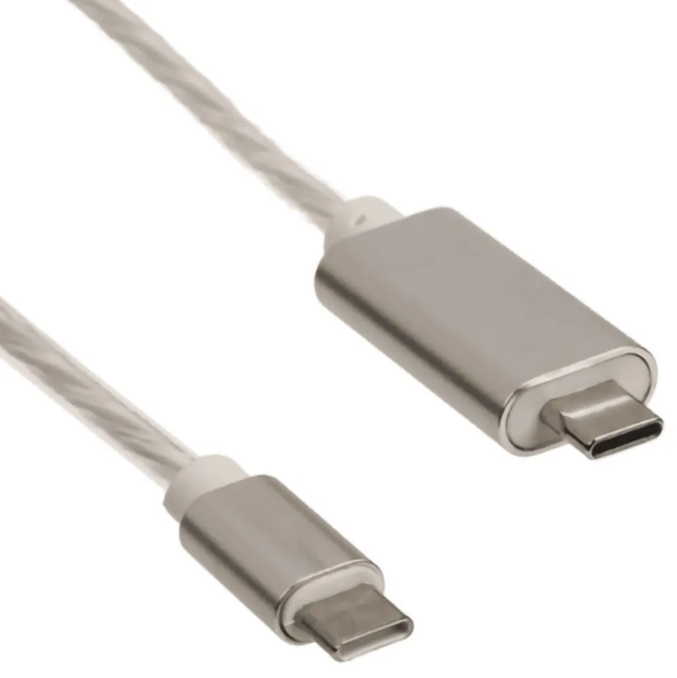 Hurtigladerkabel med LED USB-C