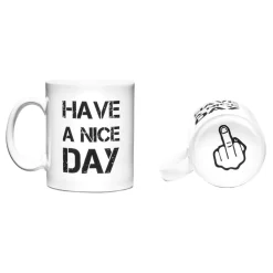 Hvit Kopp Have a Nice Day