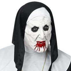 Hvit Maske Nonne med Blod