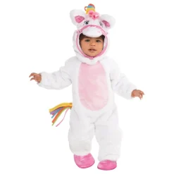 Hvit Ponny Regnbue Baby Kostyme