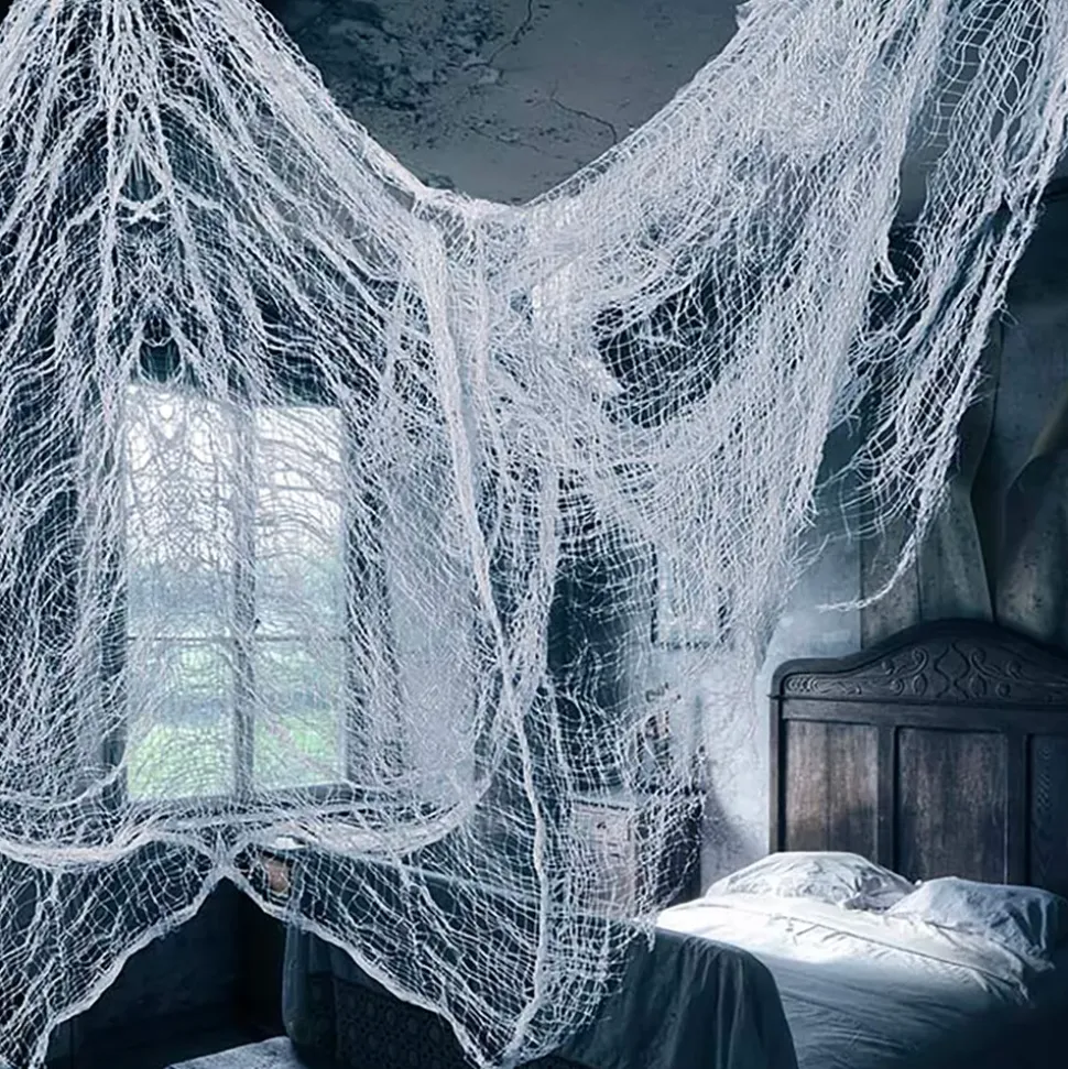 Hvitt Dekorasjonsstoff Halloween