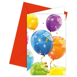 Invitasjonskort Ballonger