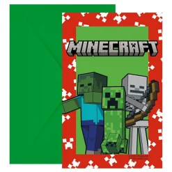 Invitasjonskort og Konvolutter Minecraft