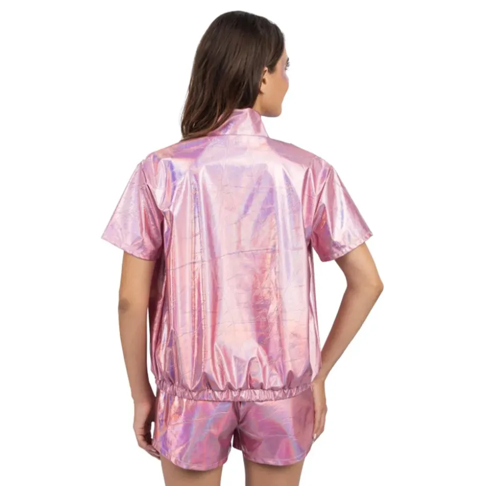 Jakke med Shorts-sett Iridescent Rosa