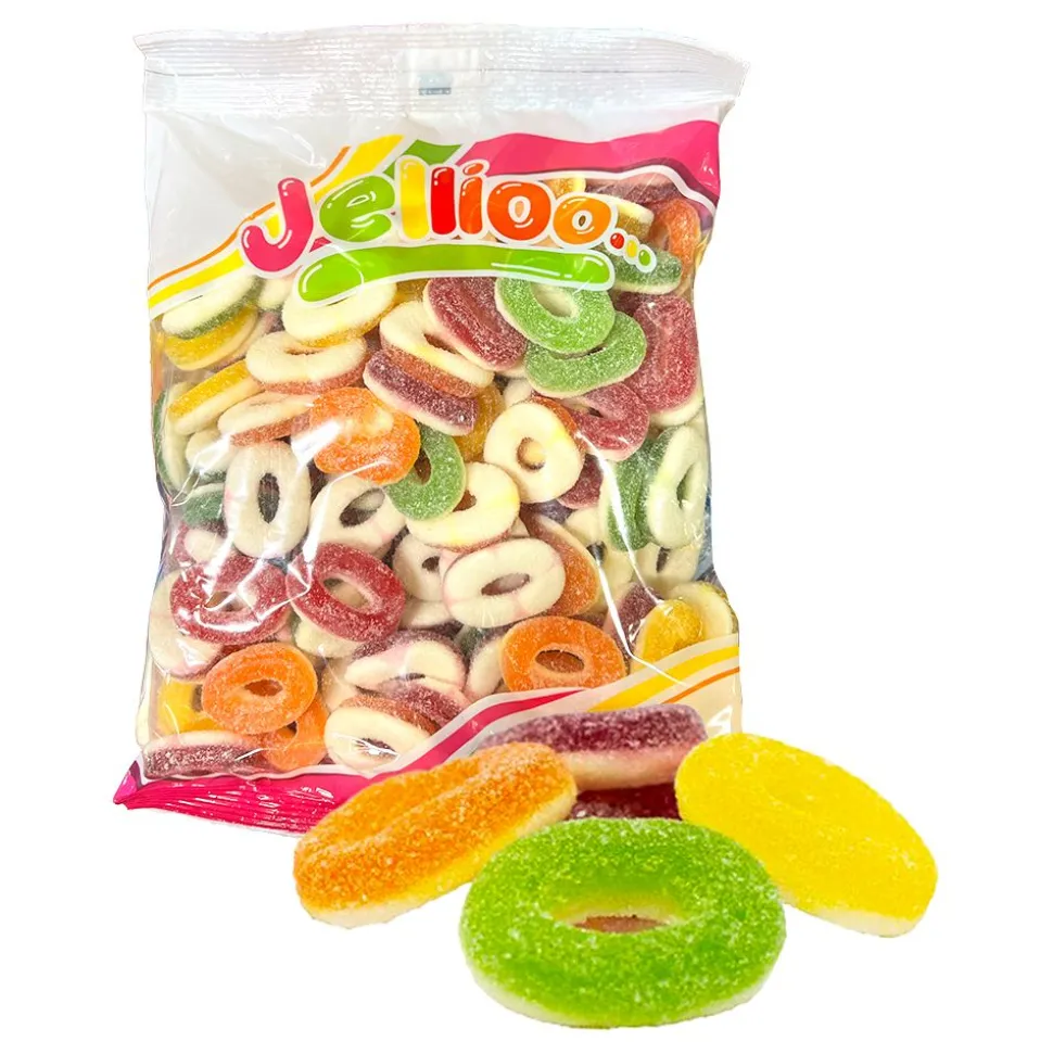 Jellioo Sour Rings Storpakning