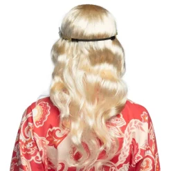 Joy Blond Parykk med Pannebånd