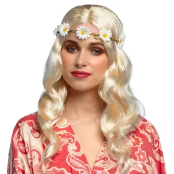 Joy Blond Parykk med Pannebånd