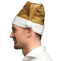 Julenisselue Gull Glitrende