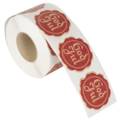Juletiketter på Rull God Jul Segl