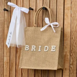 Juteveske Bride med Sløyfe