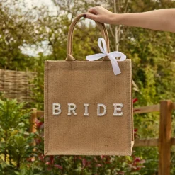Juteveske Bride med Sløyfe