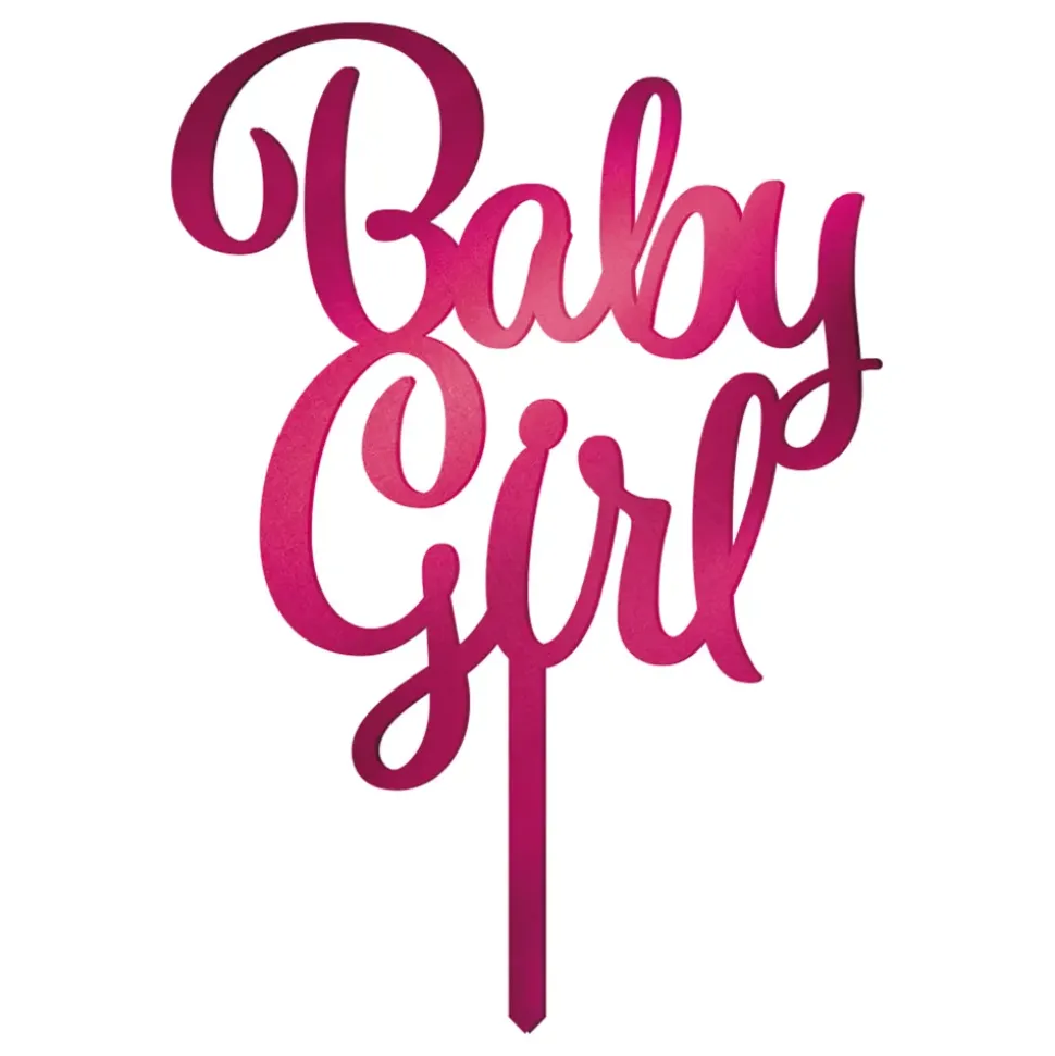 Kakedekorasjon Baby Girl i Akryl