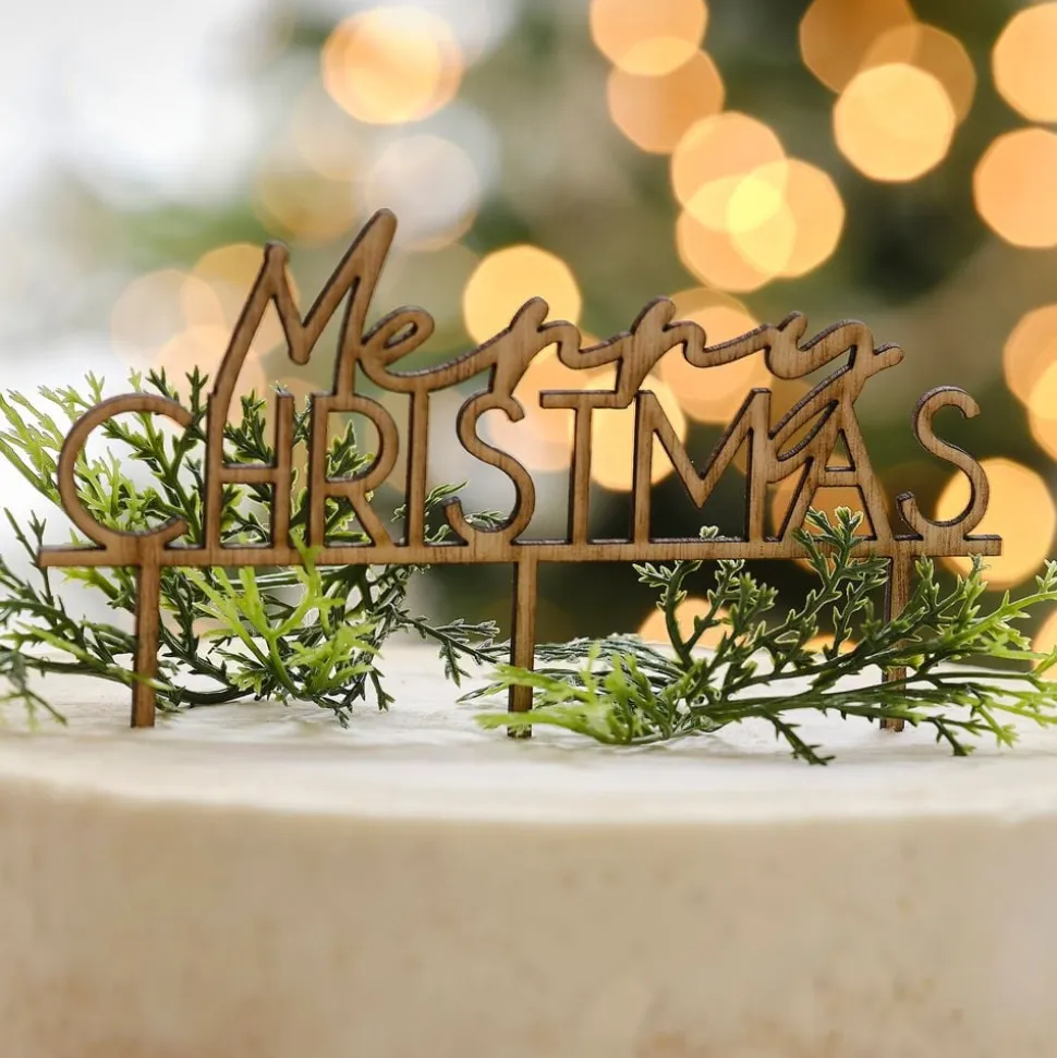 Kakedekorasjon Merry Chrismas