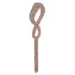 Kakedekorasjon Tall Roségull Glitter av Akryl
