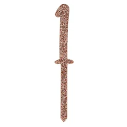 Kakedekorasjon Tall Roségull Glitter av Akryl