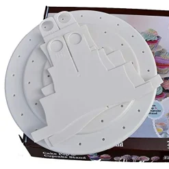 Kakefat med Lollipop-holder Hvit