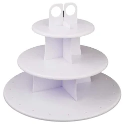 Kakefat med Lollipop-holder Hvit