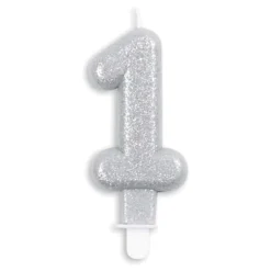 Kakelys Tall Glitter Sølv