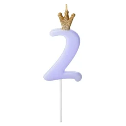 Kakelys Tall med Krone Blå