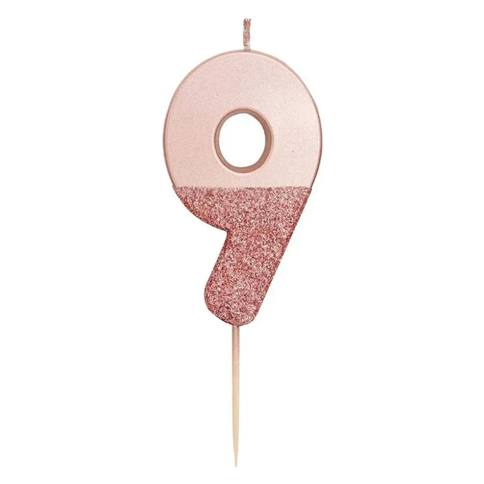 Kakelys Tall Roségull/Glitter