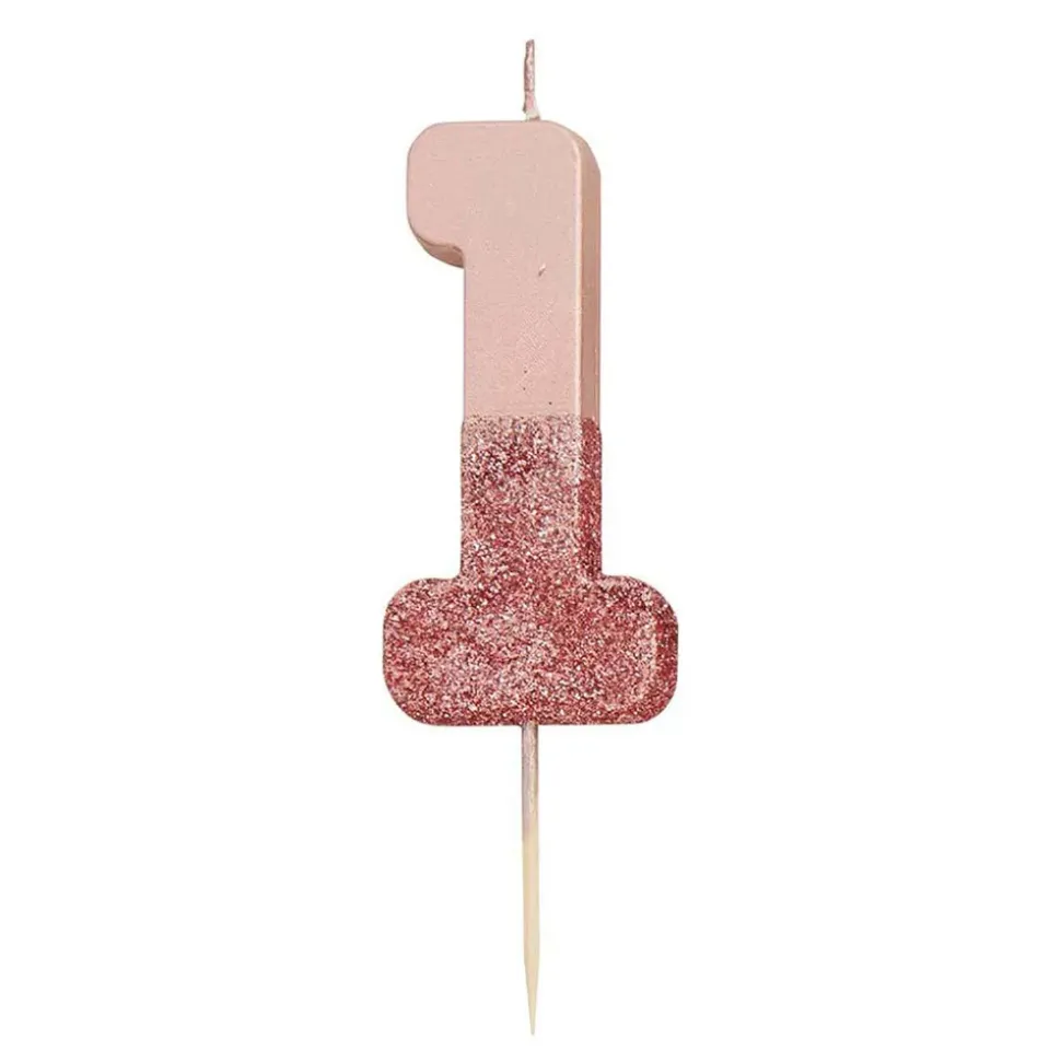Kakelys Tall Roségull/Glitter