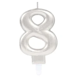 Kakelys Tall Sølv Metallic