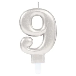 Kakelys Tall Sølv Metallic