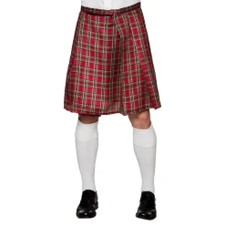 Kilt Skotskrutete Rød
