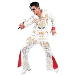 King of Rock Hvit Kostyme