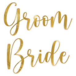 Klistremerker for Glass Bride & Groom